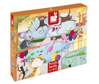 Puzzle sensoryczne 20 elementów Wycieczka do zoo Janod J02774
