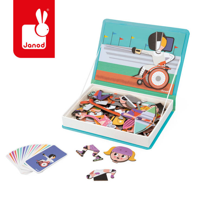 Układanka magnetyczna Sport Magnetibook Janod