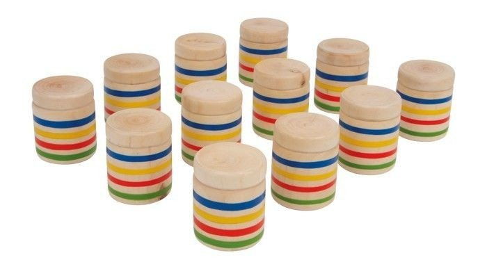 Posłuchaj dźwięku, drewniane pojemniki, 6766-small foot design, zabawka muzyczna