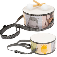 Bębenek dla dzieci Żyrafa, hipopotam, małpa, krokodyl i spółka 11952-small foot zabawki muzyczne