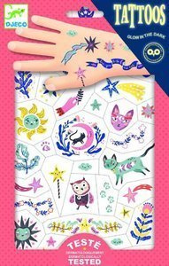 Tatuaże Sny świecące w ciemności DJ09592-Djeco, tatuaże dla dziewczynki