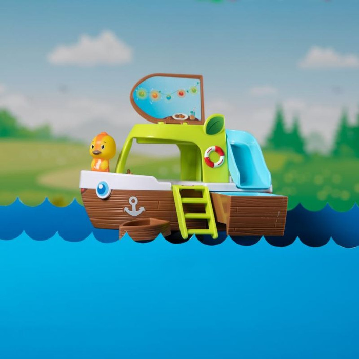 Statek wycieczkowy Klorofil 700209F jacht i figurka zwierzątka