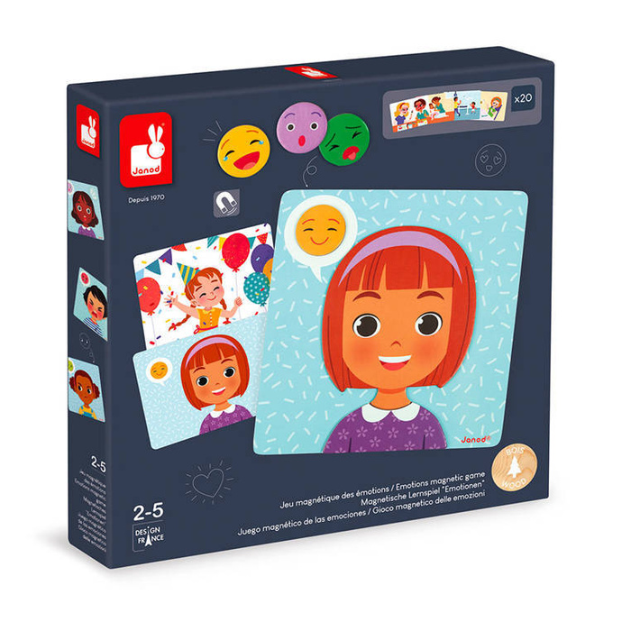 Magnetyczna układanka Emocje, Janod J08038