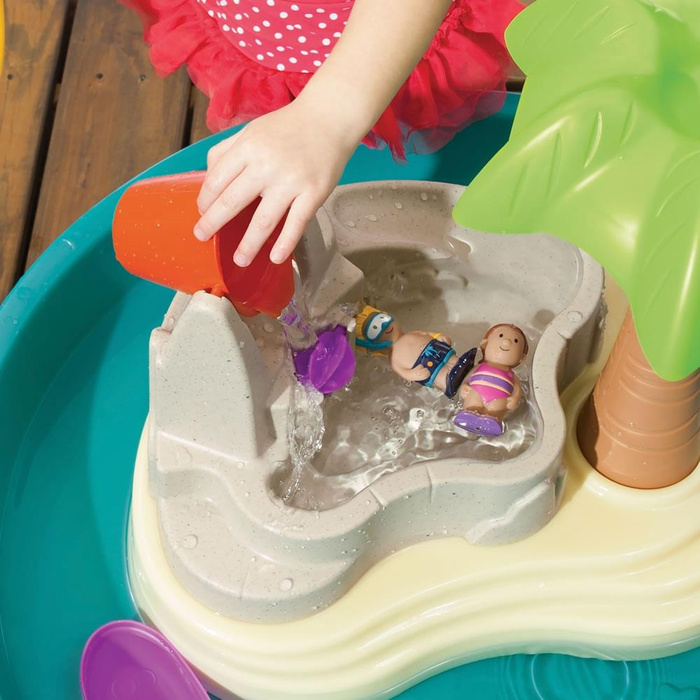 Wielofunkcyjny Stół wodny z wyspą i akcesoriami Step2 850700 Splish Splash Seas Water Table do zabawy na świeżym powietrzu