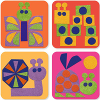 Wyklejanki filcowe Małe stworzenia Djeco DJ00085, zestaw artystyczny