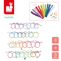 Zestaw kreatywny do tworzenia biżuterii Tęczowe bransoletki 30 szt. J09134 Janod