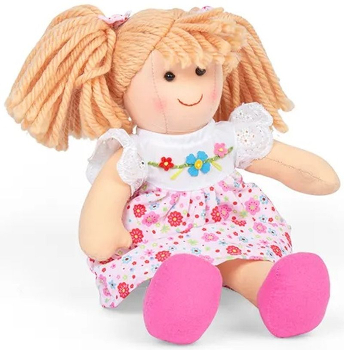 Szmaciana laleczka dla dzieci Gosia 25 cm Bigjigs BJD068