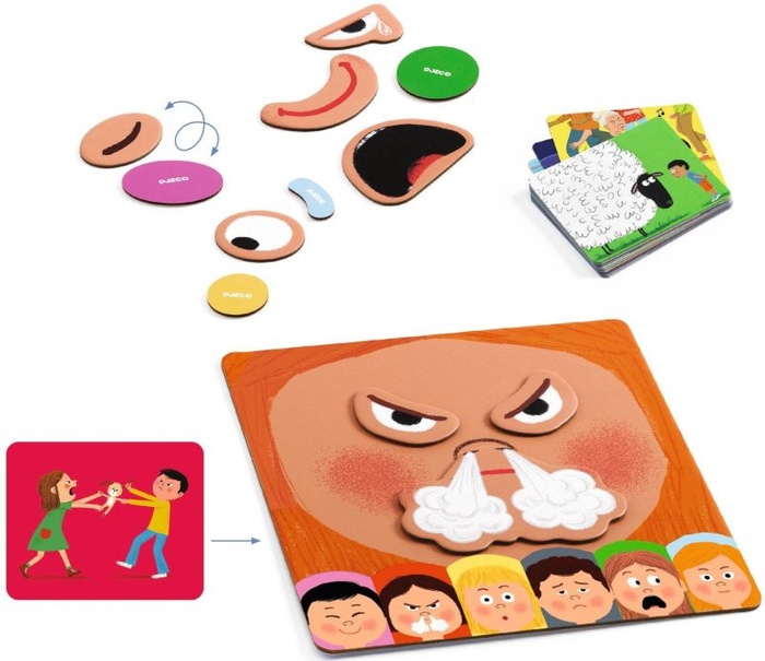Edukacyjna gra magnetyczna Emotico Djeco DJ08196