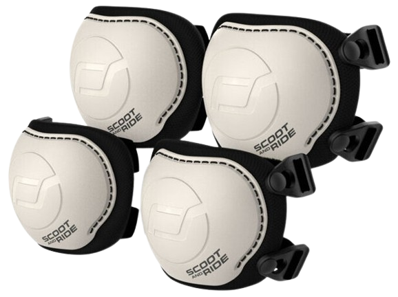 SCOOTANDRIDE Zestaw ochraniaczy dla dzieci XXS Ash