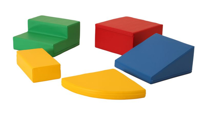 Klocki piankowe IGLU Soft Play Corner Climber wielokolorowy SET_06_01 domowy plac zabaw