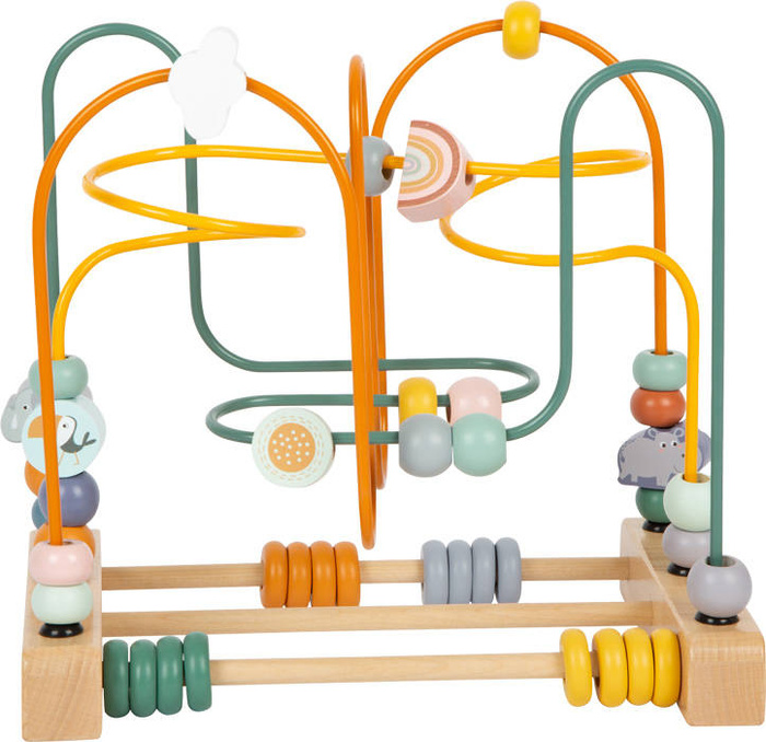 Kolorowa pętla motoryczna Safari z liczydłem 11956-Small Foot, zabawki rozwojowe