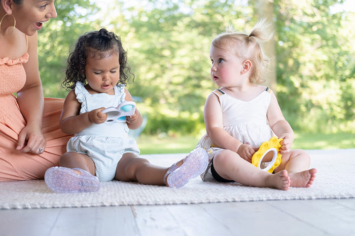 Bąbelki Dimpl Słoneczko i Chmurka Fat Brain Toys FA346-1 zabawka stymulująca sensoryczna