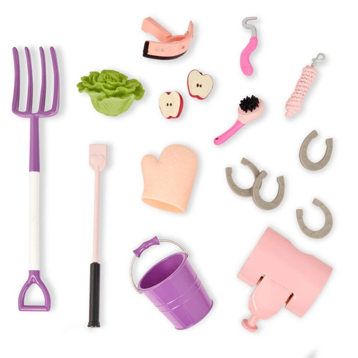 Przyczepa do transportu koni dla lalek 46 cm z akcesoriami do pielęgnacji Our Generation BD35412Z