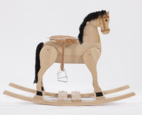 Koń na biegunach "Szlachetny rumak" - zabawki drewniane