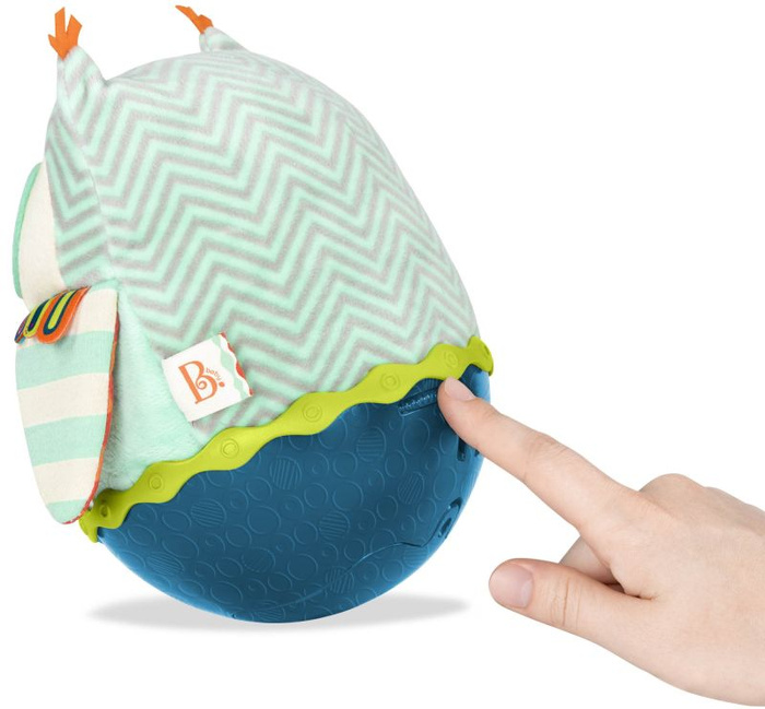 Wańka-wstańka Owl Be Back Sowa kiwajka B.Toys BX1608Z sensoryczna zabawka
