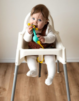 Silikonowe paski z zaczepką do zabezpieczenia zabawek przez upadkiem 3 szt chłodne kolory Liinklz Möbi LKZ1-C