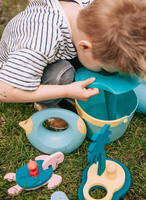  Wiaderko z sitkiem zestaw do piaskownicy Bucki Lagoon + Banana Blue Quut 173076   