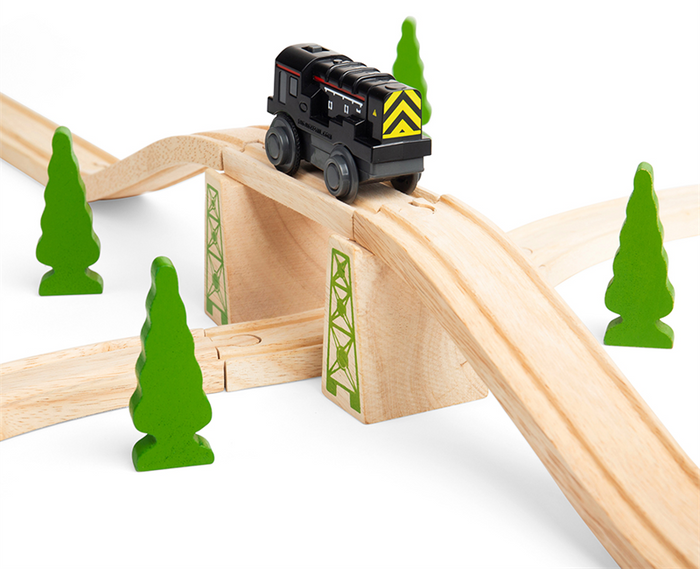 Lokomotywa z napędem spalinowa do kolejki dla dzieci Diesel Shunter Bigjigs Rail BJT311