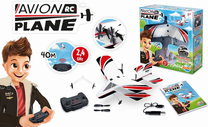 Samolot dwupłatowiec zdalnie sterowany Buki 37294 zabawki ogrodowe