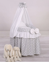 Kosz Mojżesza dla lalek Grey dot 2159583-My Sweet Baby, zabawki dla dziewczynek