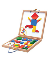 Tablica magnetyczna dla dzieci w walizce, układanka dla dzieci, Pajacyk, DJ03130-Djeco