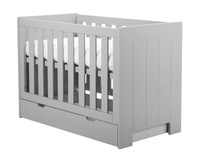 Szare Łóżeczko 120x60 Pinio Calmo