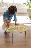 Układanka łamigłówka dla maluszka Kształty i kolory Gąsieniczka Oli Goula 53477 Drewniane zabawki dla dzieci