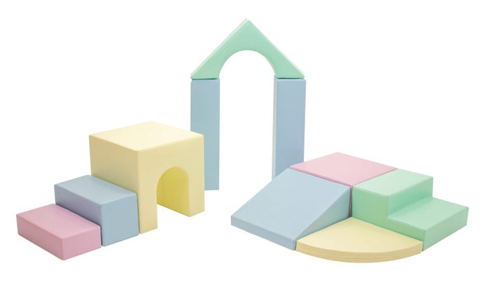Klocki piankowe IGLU Multifunctional Creativity pastelowy SET_21_05 domowy plac zabaw