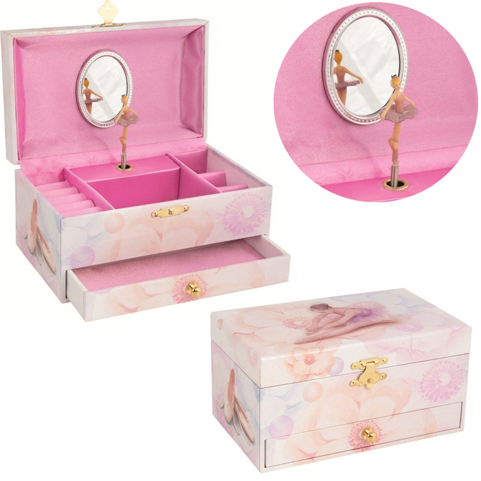 Pozytywka dla dzieci Balerina Jezioro Łabędzie 15555-Goki, szkatułki na biżuterię