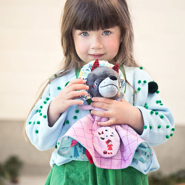 Pacynka na rękę 3w1 Czerwony Kapturek babcia lub wilk 83411 Lilliputiens