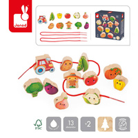 Nawlekanka z drewnianymi Warzywami Farma J03313 Janod