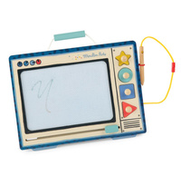 Magnetyczny ekran do rysowania znikopisem retro telewizor Puce & Pilou Moulin Roty 684085