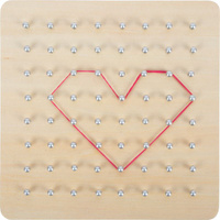 Drewniana gra edukacyjna plansza geometryczna Small Foot 11977