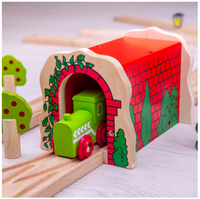 Drewniany, ceglany tunel do kolejki, BJT135-Bigjigs Rail