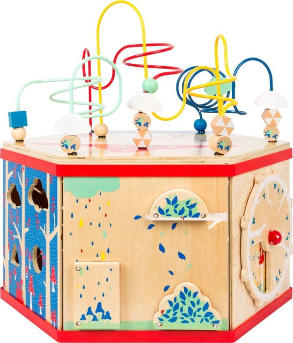 Drewniana kostka edukacyjna XL Przesuń to 11051-small foot design, zabawki motoryczne