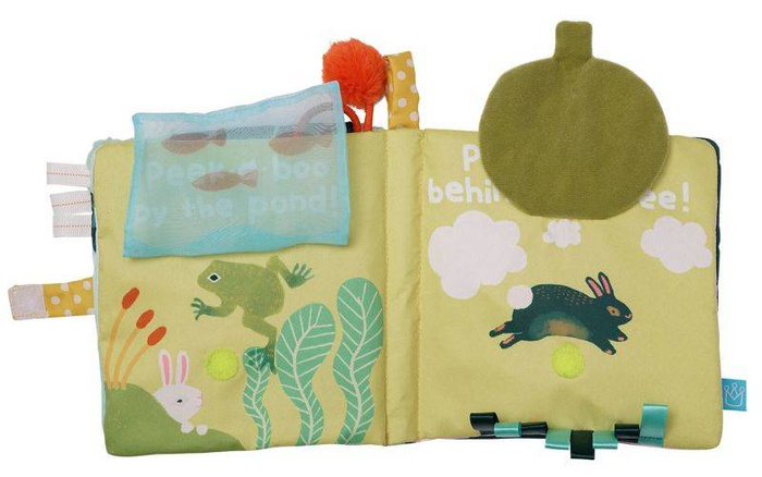 Książeczka interaktywna Akuku Bunny 161130-Manhattan Toy, zabawki dla niemowląt