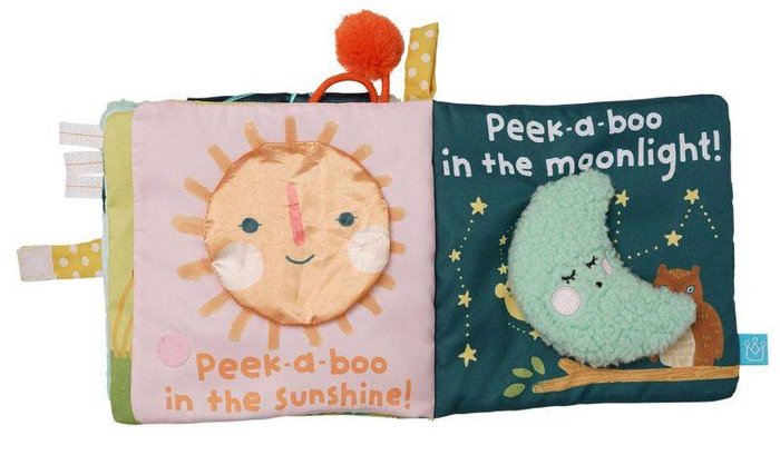 Książeczka interaktywna Akuku Bunny 161130-Manhattan Toy, zabawki dla niemowląt