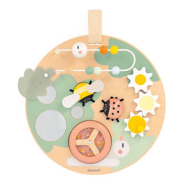 Wielofunkcyjna tablica edukacyjna drewniana Ogród Sweet Cocoon Janod J04057