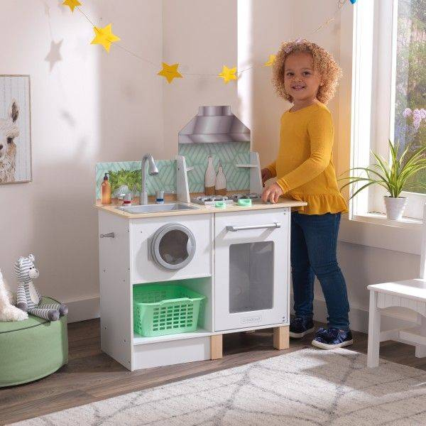 Kuchnia dla dzieci z pralnią Whisk & Wash KK10230-KidKraft, zabawki drewniane