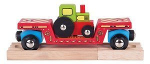 Wagon - laweta z traktorem, BJT413-Bigjigs Rail