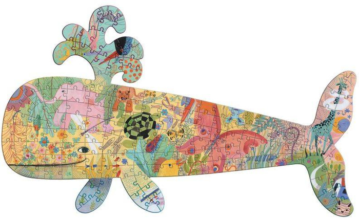 Artystyczne puzzle Wieloryb 150 el DJ07658-Djeco, układanki i puzzle dla dzieci