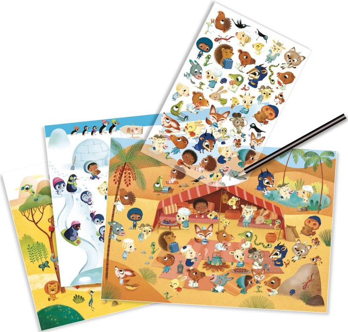 Zestaw kalkomanii Krainy Djeco DJ09560