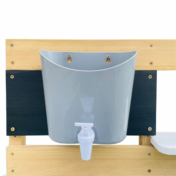 Duża interaktywna drewniana Kuchnia AXI A031.038.00 z akcesoriami do zabawy wodą i piaskiem