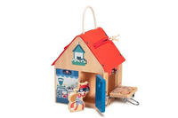 Domek manipulacyjny z drewna Lisek Włamywacz 83263-Lilliputiens