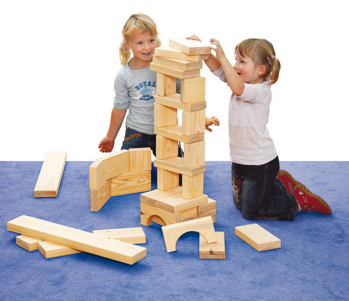 Klocki drewniane Maxi 41 elementów Erzi 41022