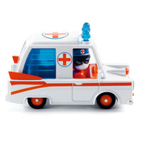 Autko zabawkowe karetka Crazy Motors Hurry Ambulance Djeco DJ05468 autka dla dzieci