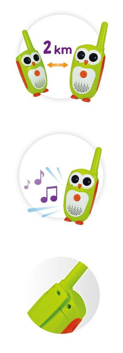 Nauka i zabawa dla dzieci Walkie-Talkie Junior zasięg 2 km TW03 Buki