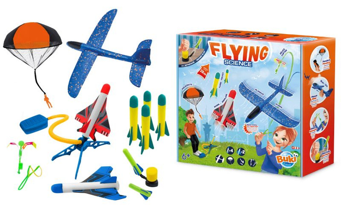 Latająca Nauka 12 elementów Buki 2173 latające zabawki