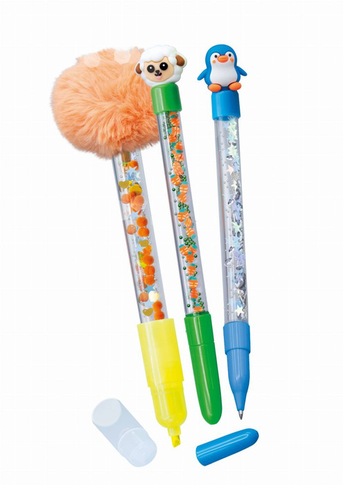 Zestaw diy dla dzieci długopisy i mazak Zwierzątka Buki FK009
