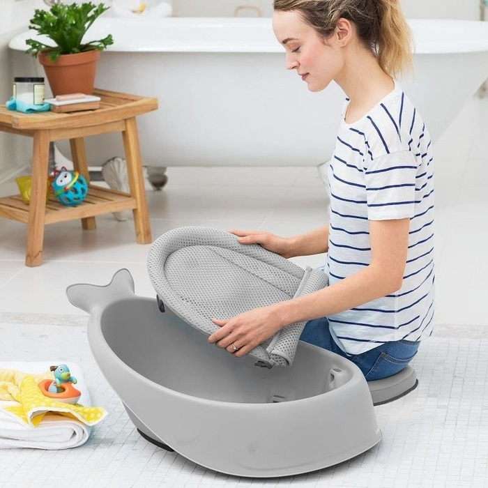 Wanienka dziecięca Wieloryb MOBY Grey 235060-Skip Hop